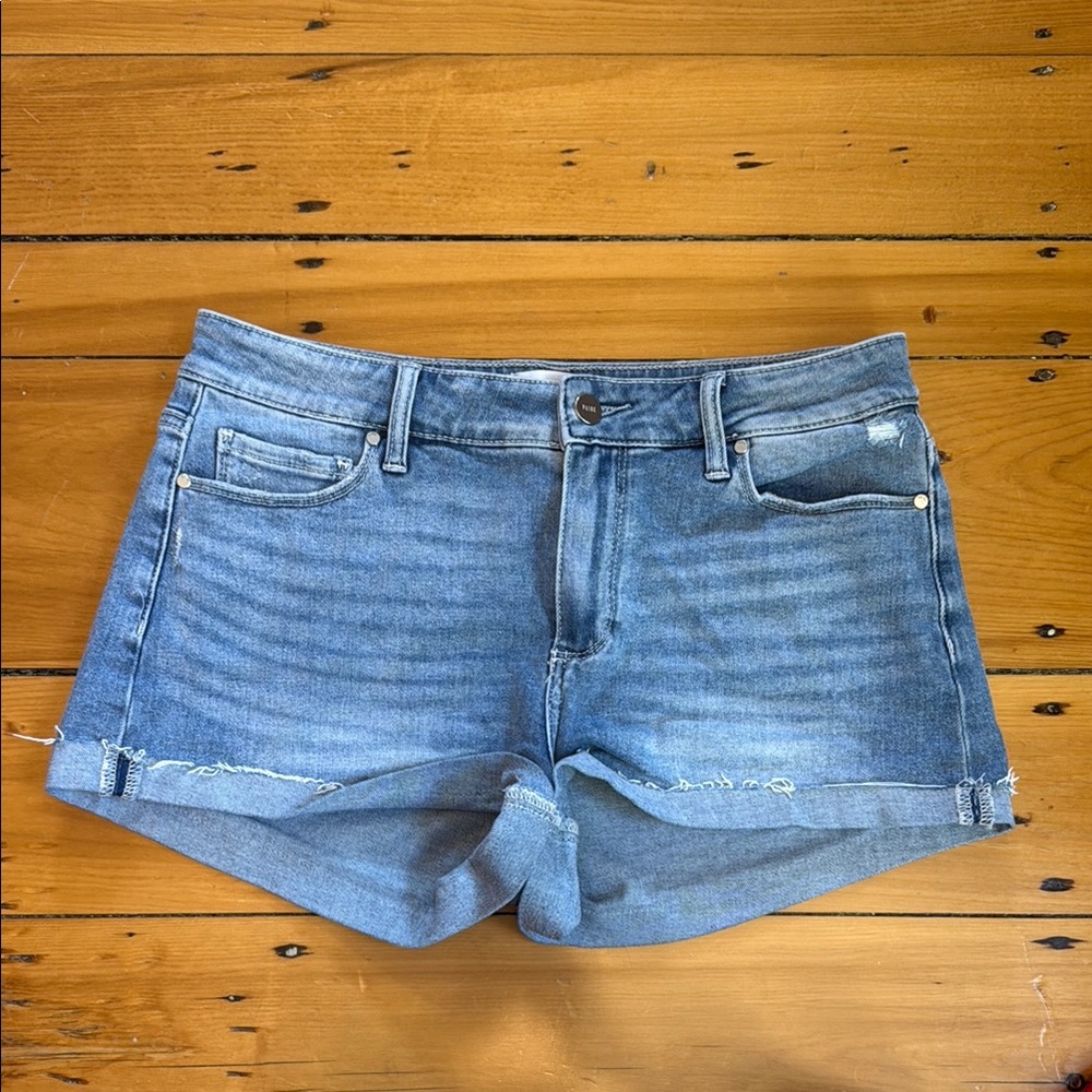 Paige Jimmy Jimmy Denim Blue Women's Shorts